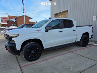 2021 Chevrolet Silverado 1500 LT Trail Boss - 18x9 -12mm - Mayhem Warrior - Leveling Kit - 275/70R18