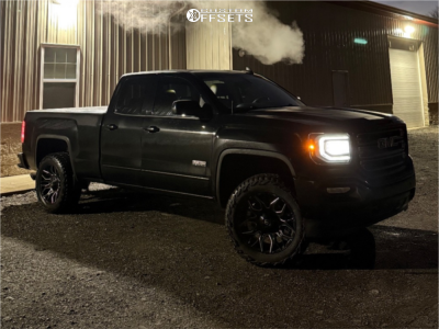 2017 GMC Sierra 1500 SLT - 20x9 1mm - Fuel Twitch - Leveling Kit - 275/65R20