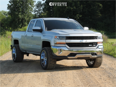 2018 Chevrolet Silverado 1500 LT - 22x12 -51mm - ARKON OFF-ROAD Caesar - Suspension Lift 3" - 33x13.5