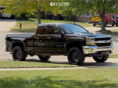 2017 Chevrolet Silverado 1500 LT - 20x10 -25mm - ARKON OFF-ROAD Apollo - Suspension Lift 3" - 33x12.5
