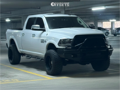 2016 Ram 2500 with 20x12 Black Milled ARKON OFF-ROAD Caesar Wheels, 35/13.5R20 RBP Repulsor XT RX tires, and Leveling Kit Rough Country Leveling Kits.