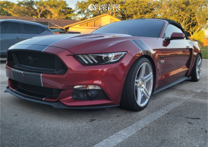 2017 Ford Mustang - 19x8.5 35mm - Axe Ex12 - Lowering Springs - 245/35R19