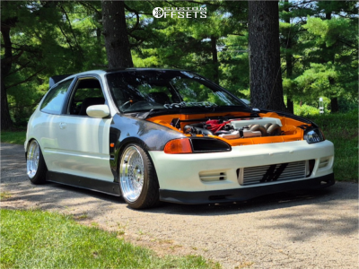 1995 Honda Civic Si - 16x8 20mm - Klutch Sl1 - Coilovers - 195/45R16