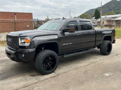 2015 GMC Sierra 2500 HD Denali - 20x12 -44mm - Gear Off-Road 765B - Leveling Kit - 33x12.5
