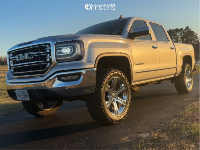 2018 GMC Sierra 1500 SLT - 22x9 24mm - Replica Tech Rt43 - Suspension Lift 3.5" - 285/55R22