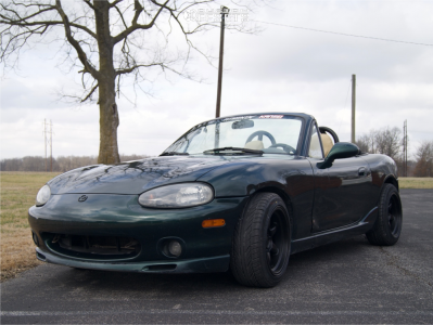2000 Mazda Miata with 15x8 0 Kansei Tandem and 195/50R15 Forceum