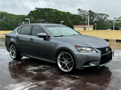 2014 Lexus GS350 Base - 20x9 35mm / 20x10 35mm - HRE FlowForm Ff11 - Stock Suspension - 245/40R20 / 275/35R20