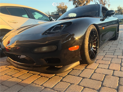 1993 Mazda RX-7 R1 - 18x9.5 38mm - AVID1 Av20 - Coilovers - 255/35R18