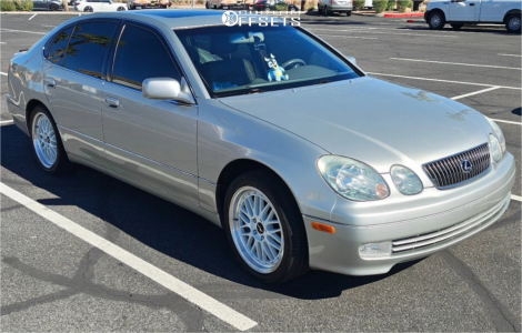 2004 Lexus GS300 Base - 18x8 35mm - JNC Jnc005 - Stock Suspension - 245/40R18