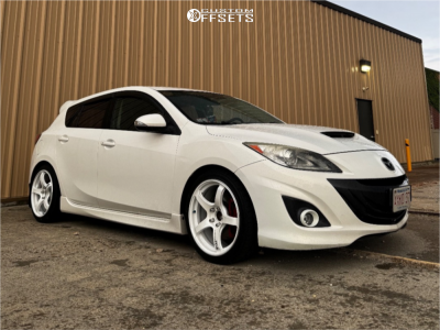 2012 Mazda 3 Mazdaspeed - 18x8.5 38mm - Advan Racing Tc4 - Lowering Springs - 225/40R18