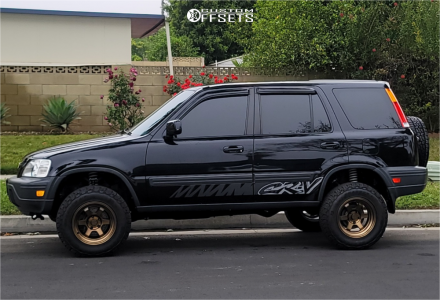 2000 Honda CR-V with 15x8 0 Rota Grid V and 235/75R15 Milestar