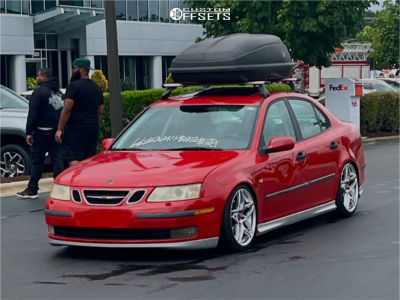 2004 Saab 9-3 Linear - 18x8.5 35mm - Kansei Astro - Coilovers - 215/40R18