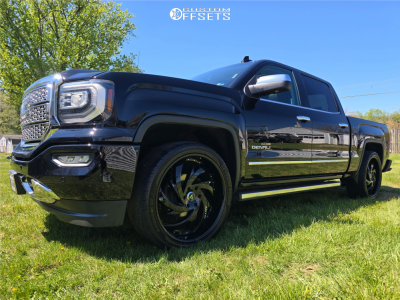 2018 GMC Sierra 1500 Denali - 24x10 22mm - Artis Spada - Lowered 2F / 4R - 305/35R24