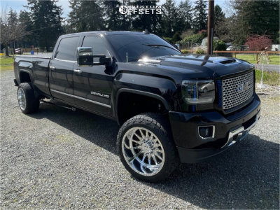 2017 GMC Sierra 3500 HD Denali - 22x12 -51mm - ARKON FORGED Torx - Leveling Kit - 33x12.5