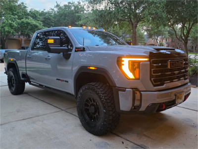 2024 GMC Sierra 2500 HD AT4 - 18x9 12mm - Method Mr709 Hd - Leveling Kit - 37x13.5