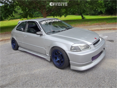 1997 Honda Civic DX - 15x8 0mm - Rota Grid V - Coilovers - 195/50R15