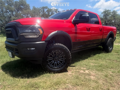2023 Ram 2500 - 20x9 1mm - Fuel Rebel 8 - Suspension Lift 2.5" - 35" x 12.5"