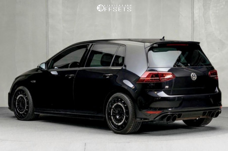 2015 Volkswagen Golf R with 18x8.5 48 Rotiform Aerodisc and 225/40R18 ...