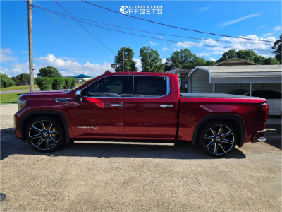 2020 GMC Sierra 1500 Denali - 24x10 30mm - DUB Pull - Lowered 3F / 5R - 295/35R24