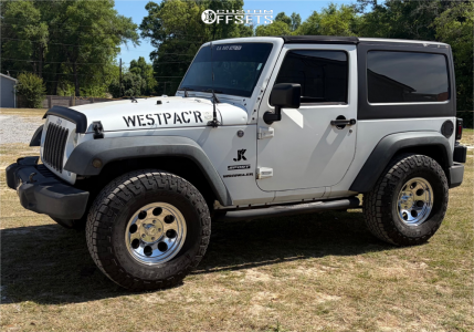 2014 Jeep Wrangler Sport - 16x8 0mm - Pro Comp Series 69 - Stock Suspension - 295/75R16
