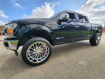 2018 Ford F-150 XLT - 22x12 -44mm - EVOK Evolution Ev505 - Level 2" Drop Rear - 305/45R22