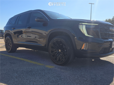 2025 GMC Acadia - 22x9 40mm - Curva C48 - Stock Suspension - 275/45R22