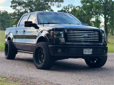 2010 Ford F-150 Harley-Davidson Edition - 22x12 -44mm - Hostile Sprocket - Leveling Kit - 33x12.5