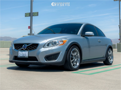2013 Volvo C30 T5 - 17x7 38mm - Enkei J10 - Lowering Springs - 205/50R17
