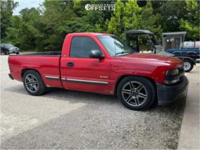 2000 Chevrolet Silverado 1500 Base - 20x9 30mm - Vision Wedge - Lowered 3F / 5R - 255/55R20