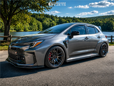 2024 Toyota GR Corolla - 18x9.5 22mm - Vors Tr4 - Lowered on Springs - 255/35R18
