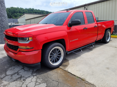 2019 Chevrolet Silverado 1500 Custom - 20x10 -18mm - RAISED By Method Mr803 - Lowered 3F / 5R - 295/45R20