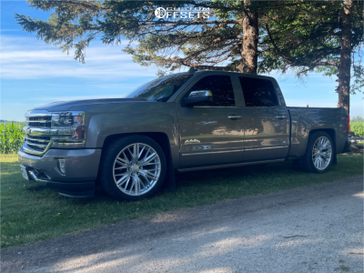 2017 Chevrolet Silverado 1500 High Country - 22x9.5 18mm - OE Performance 227 - Lowered 5F / 7R - 285/40R22
