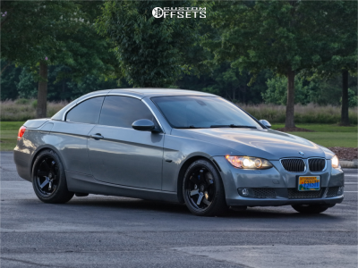 2008 BMW 335i Base - 18x8.5 35mm / 18x9.5 35mm - AVID1 Av6 - Stock Suspension - 225/40R18 / 245/45R18