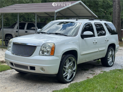 2007 GMC Yukon SLT - 26x10 30mm - Lethal Street Ls05 - Stock Suspension - 305/30R26
