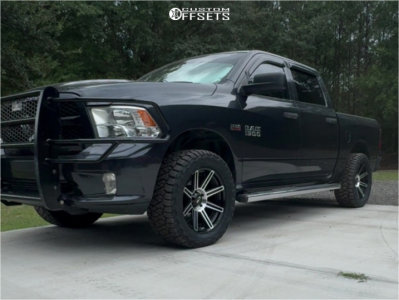 2017 Ram 1500 ST - 20x9 -12mm - Ion Bilt Style 149 - Stock Suspension - 33x12.5