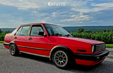 1991 Volkswagen Jetta GL - 15x7 35mm - Konig Mrk1 - Coilovers - 195/50R15