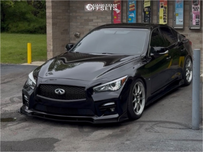 2014 INFINITI Q50 Premium - 19x9.5 22mm - Konig Countergram - Coilovers - 245/40R19