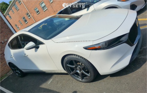 2022 Mazda 3 Premium - 18x8.5 35mm - Kansei Tandem - Stock Suspension - 235/40R18