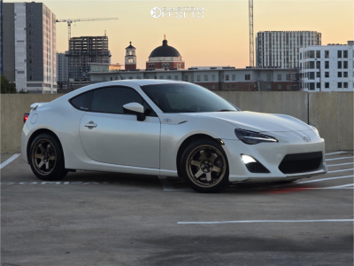 2014 Scion FR-S Base - 17x8.5 35mm - AVID1 AV6 - Stock Suspension - 215/45R17