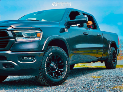 2019 Ram 1500 Laramie - 18x9 -12mm - Fuel Vapor - Leveling Kit - 285/65R18