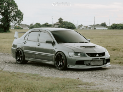2007 Mitsubishi Lancer ES - 18x9.5 22mm - Katana Hr05 - Lowering Springs - 235/30R18