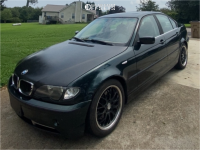 2003 BMW 330i Base - 17x7.5 47mm - Drag Dr19 - Stock Suspension - 225/45R17