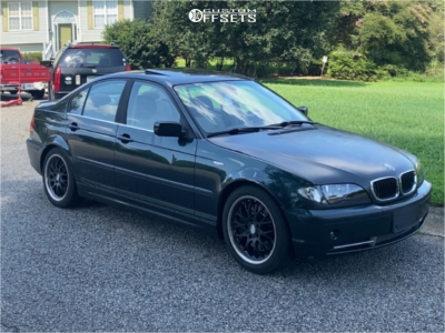 2003 BMW 330i Base - 17x7.5 47mm - Drag Dr19 - Stock Suspension - 205/50R17