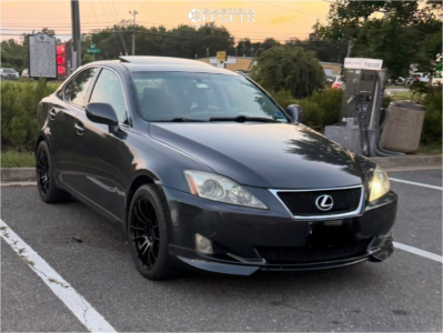 2008 Lexus IS250 Base - 18x8 35mm - AVID1 Av20 - Stock Suspension - 255/40R18