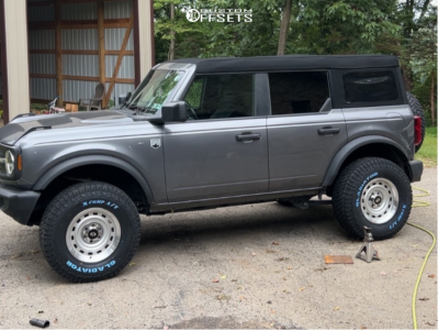 2025 Ford Bronco Big Bend - 17x9 -12mm - Vision Cheyenne - Leveling Kit - 315/70R17