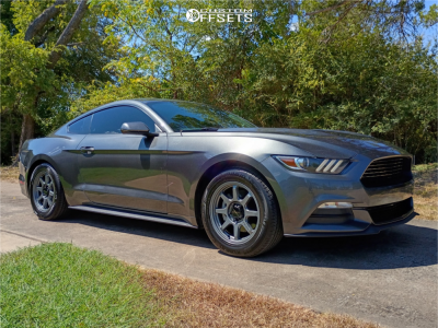 2017 Ford Mustang V6 - 17x8 30mm - Vision Flow - Stock Suspension - 235/55R17