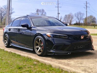 2022 Honda Civic Si - 18x9.5 38mm - AVID1 Av6 - Lowering Springs - 245/40R18