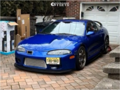 1997 Mitsubishi Eclipse GSX - 18x8.5 35mm - AVID1 AV6 - Coilovers - 215/45R18