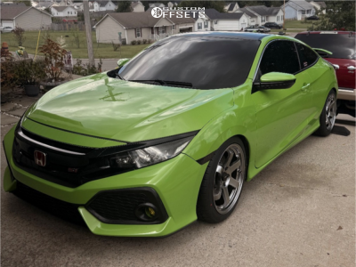 2017 Honda Civic Si - 18x8.5 35mm - AVID1 AV6 - Lowering Springs - 235/40R18