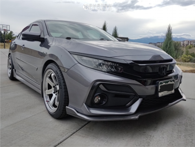 2020 Honda Civic Si - 18x9.5 38mm - AVID1 Av6 - Stock Suspension - 245/40R18